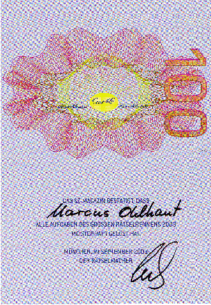 Certificate 2003